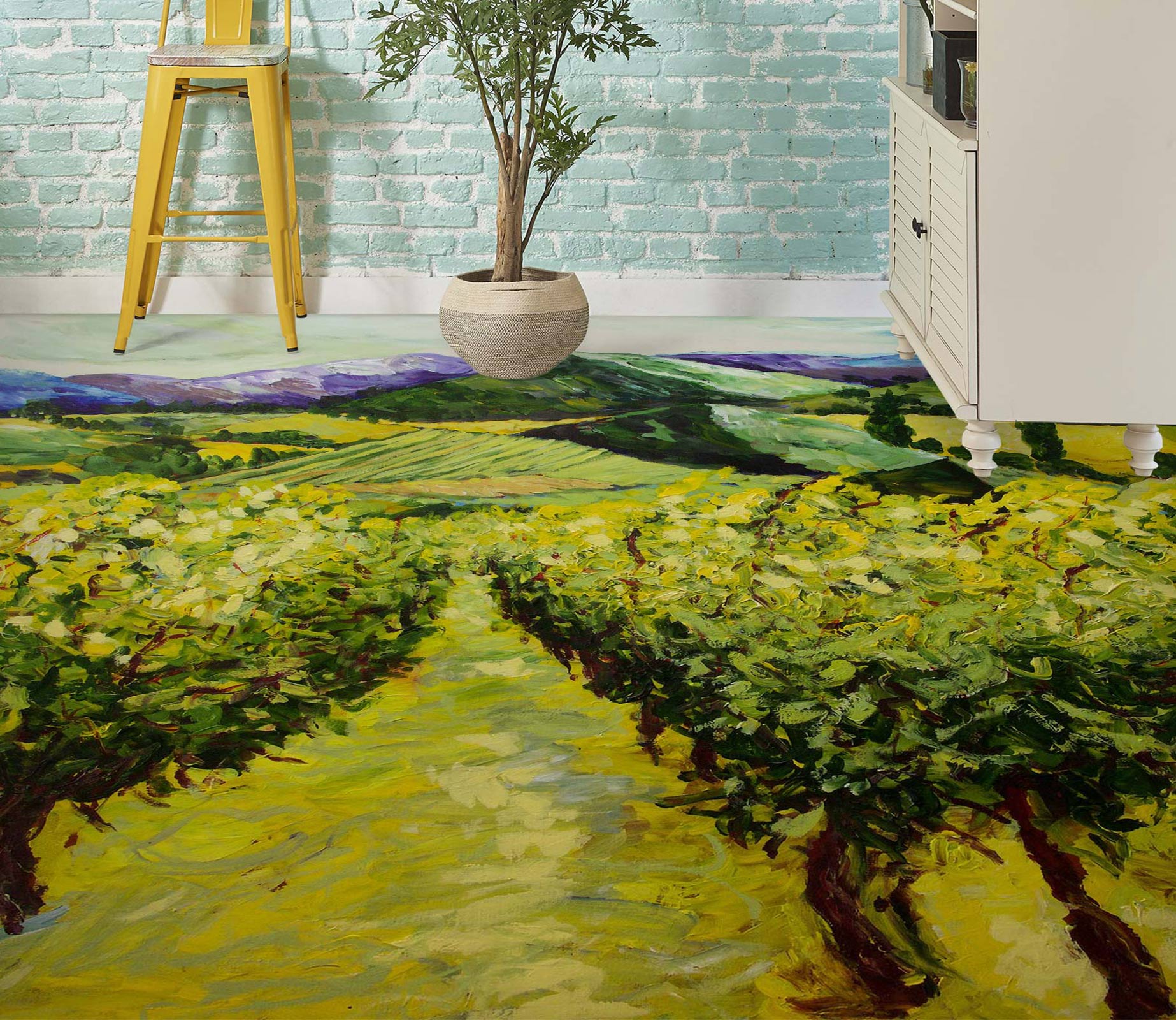 3D Grass Path 9541 Allan P. Friedlander Floor Mural  Wallpaper Murals Self-Adhesive Removable Print Epoxy