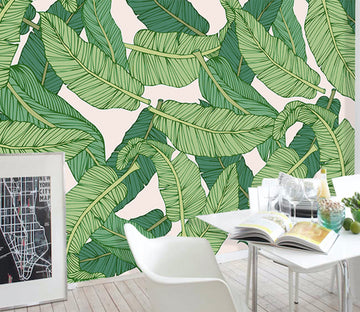 3D Texture Leaves WG234 Wall Murals