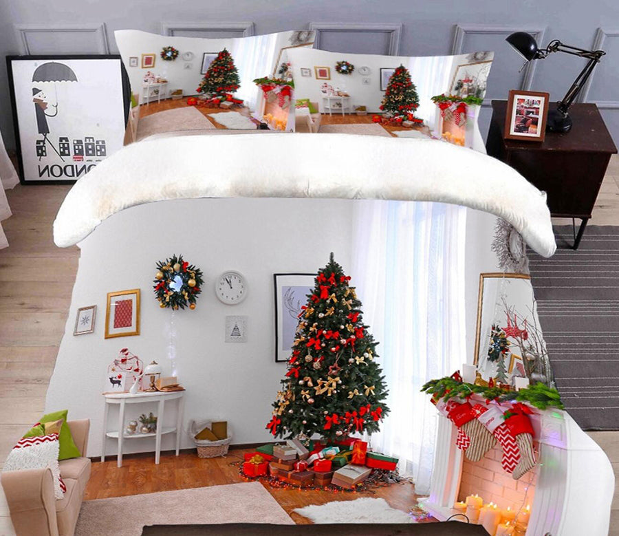 3D Christmas Tree 32012 Christmas Quilt Duvet Cover Xmas Bed Pillowcases