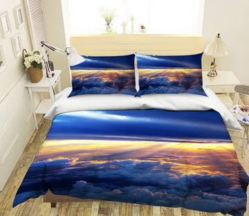 3D Chaoyang Cloud 063 Bed Pillowcases Quilt