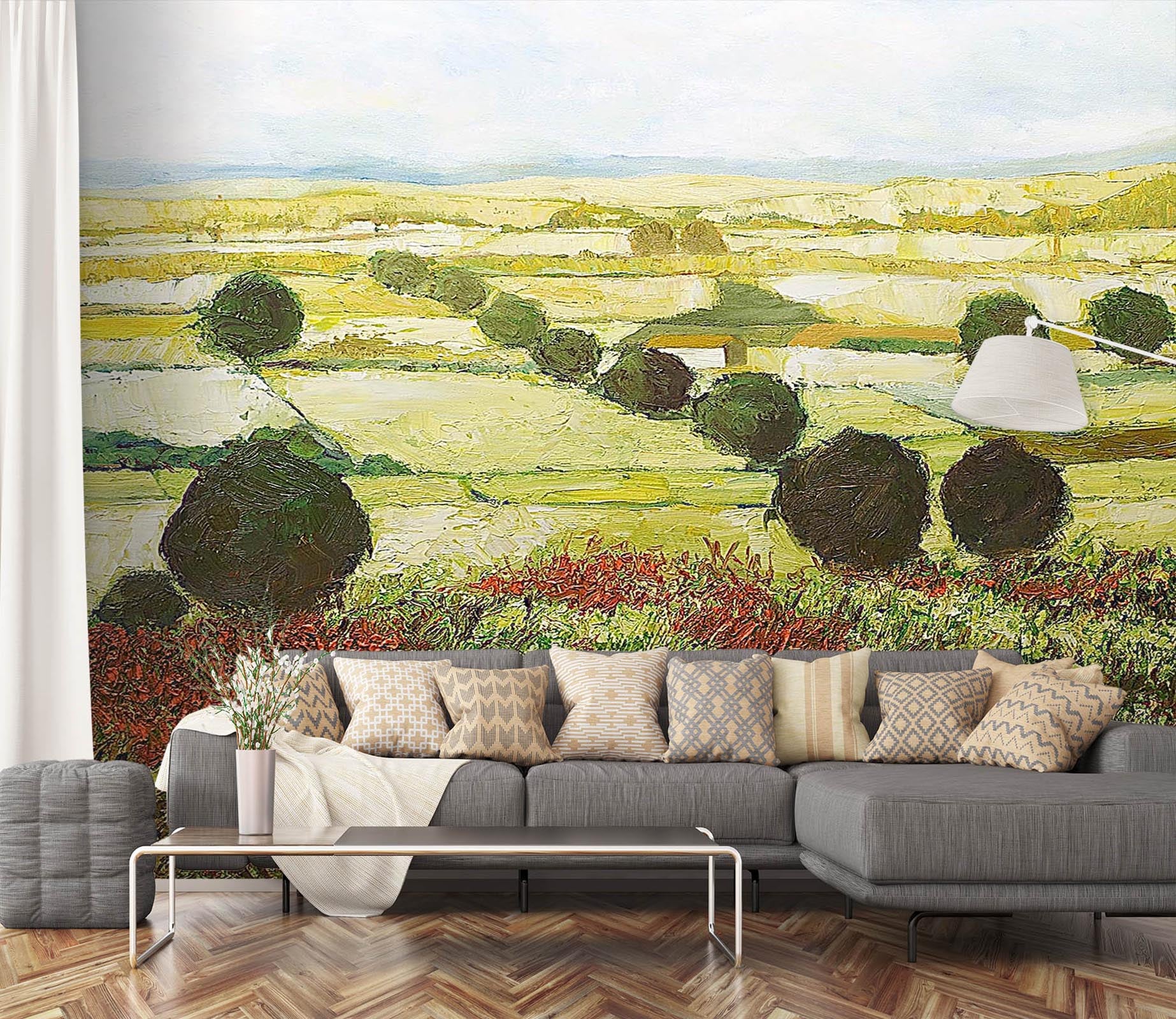 3D Wildflower Valley 101 Allan P. Friedlander Wall Mural Wall Murals