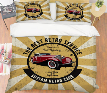 3D Car 64027 Bed Pillowcases Quilt