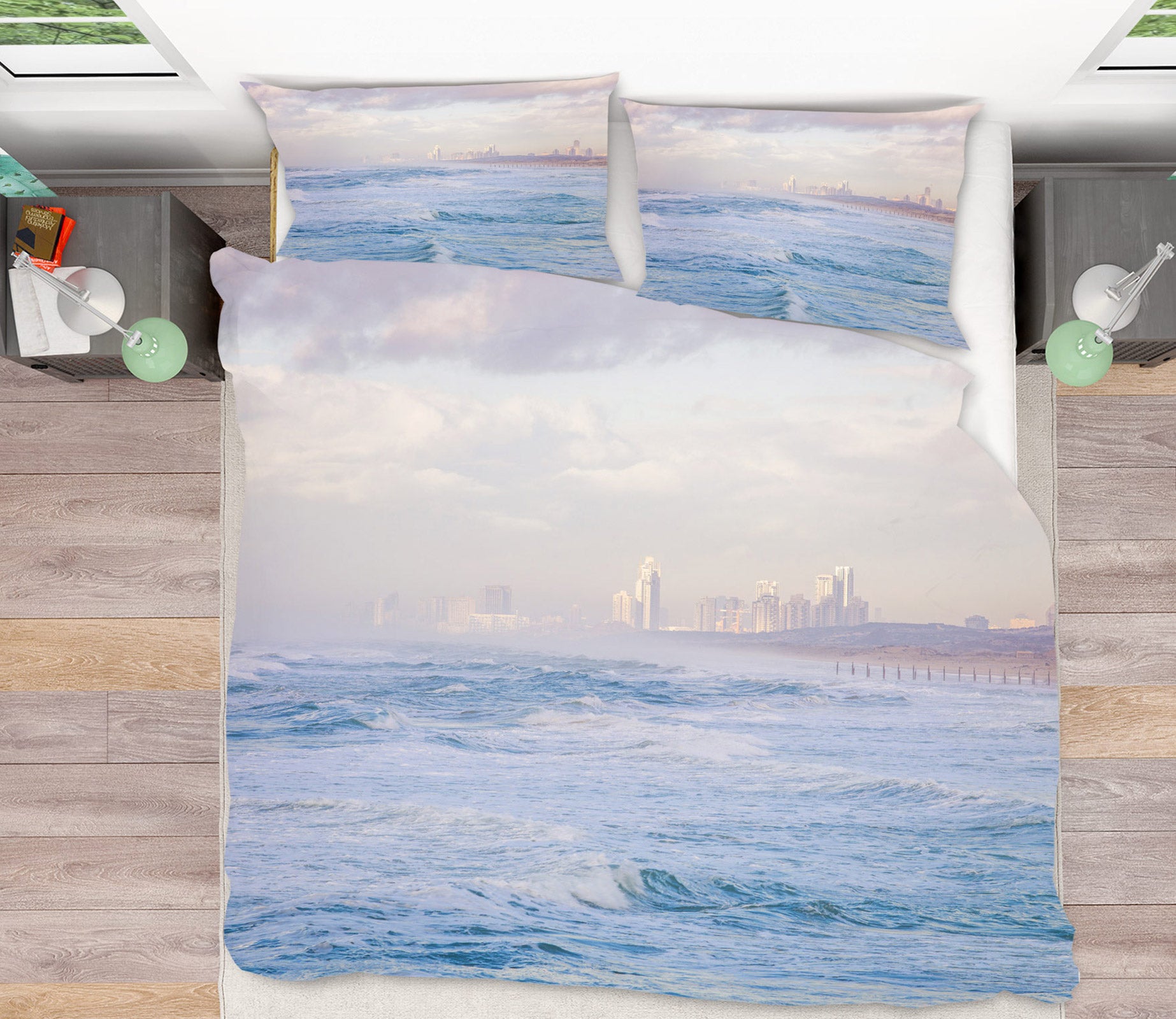 3D Sea Waves 6928 Assaf Frank Bedding Bed Pillowcases Quilt Cover Duvet Cover