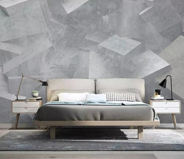 3D Gray Geometry WG05 Wall Murals Wallpaper AJ Wallpaper 2 