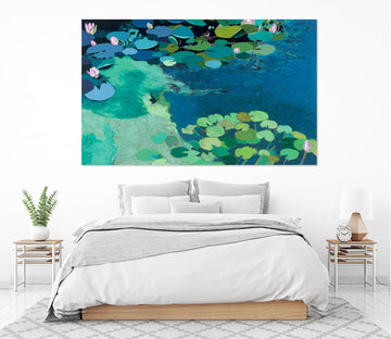 3D Lotus Pond 227 Allan P. Friedlander Wall Sticker