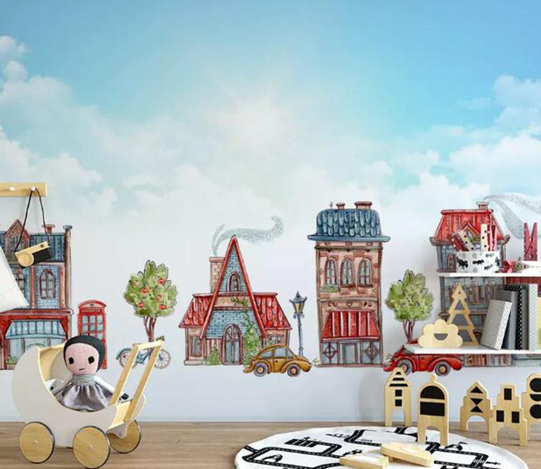 3D Color City WG35 Wall Murals Wallpaper AJ Wallpaper 2 