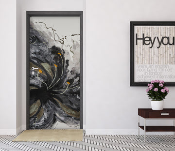 3D Ink Flower 3232 Skromova Marina Door Mural