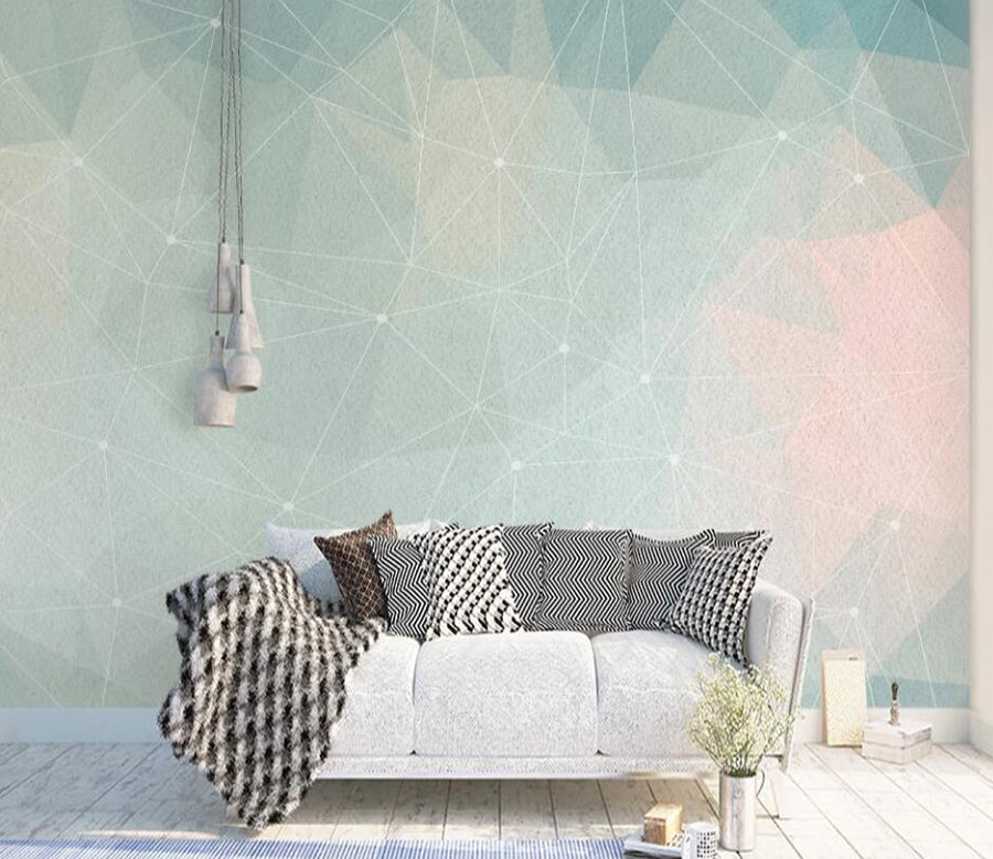 3D Green Starlight Connection 940 Wall Murals