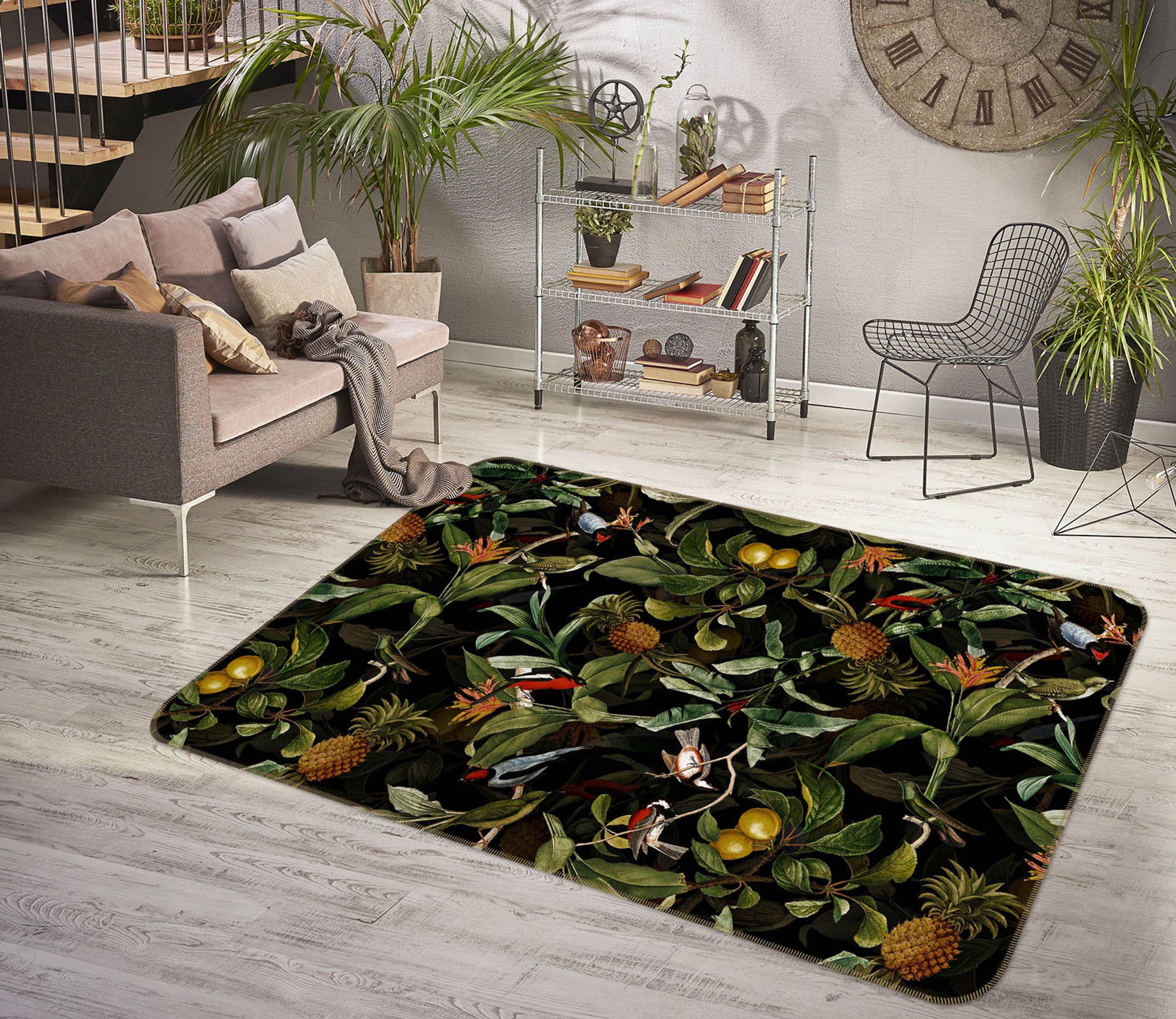 3D Night Orchard 119 Uta Naumann Rug Non Slip Rug Mat