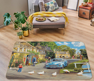 3D Car River 1061 Trevor Mitchell Rug Non Slip Rug Mat