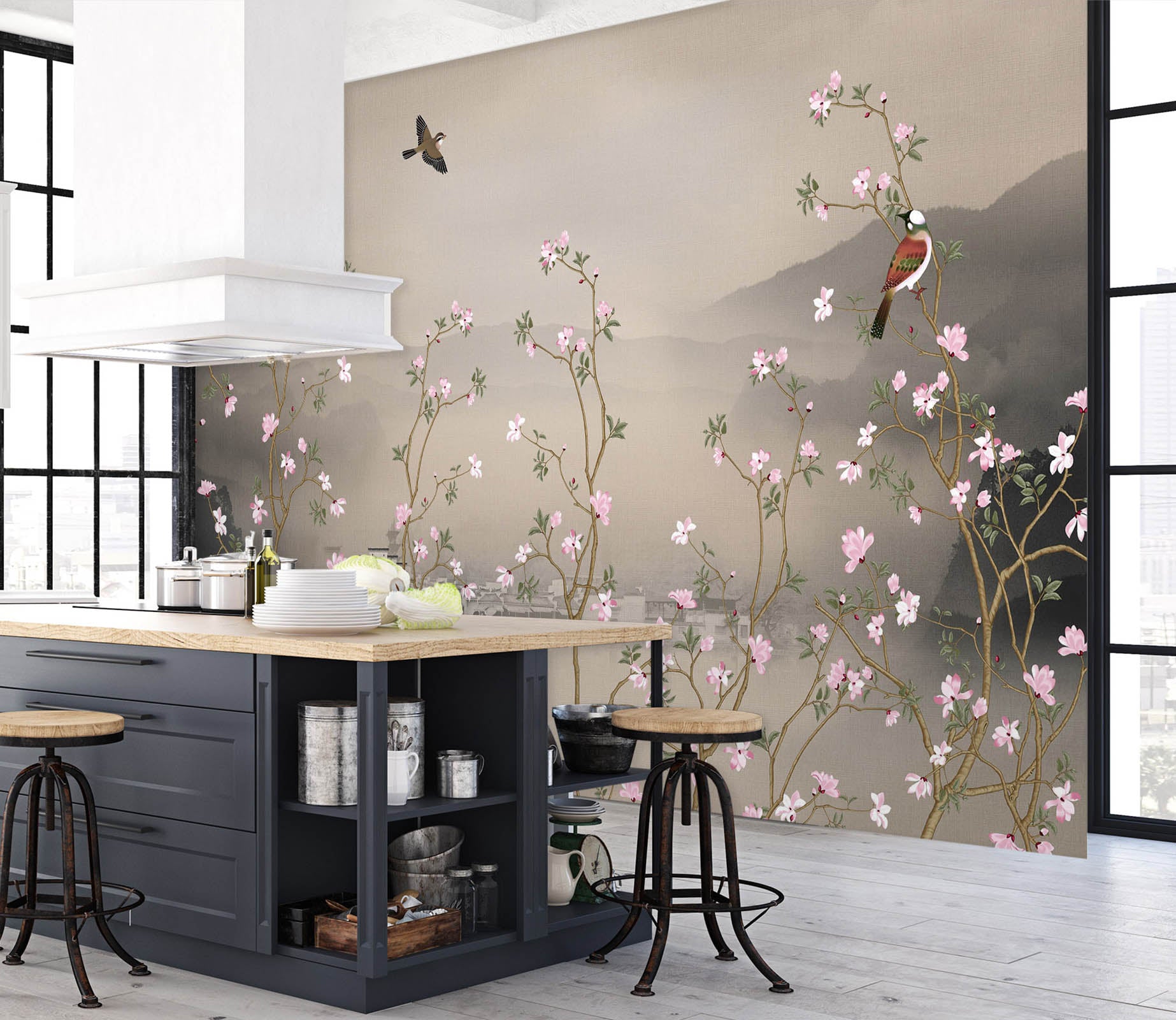 3D Spring Flowers 1443 Wall Murals