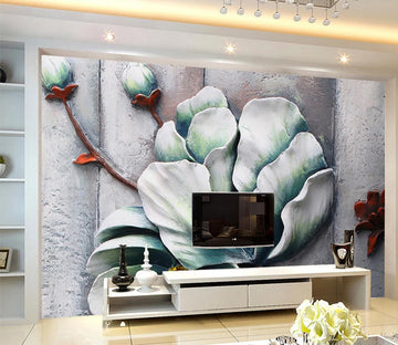 3D Embossed Flower WC642 Wall Murals