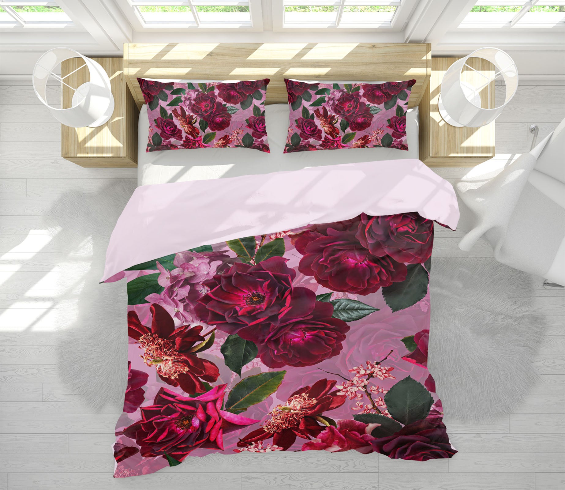 3D Rose Fragrance 120 Uta Naumann Bedding Bed Pillowcases Quilt