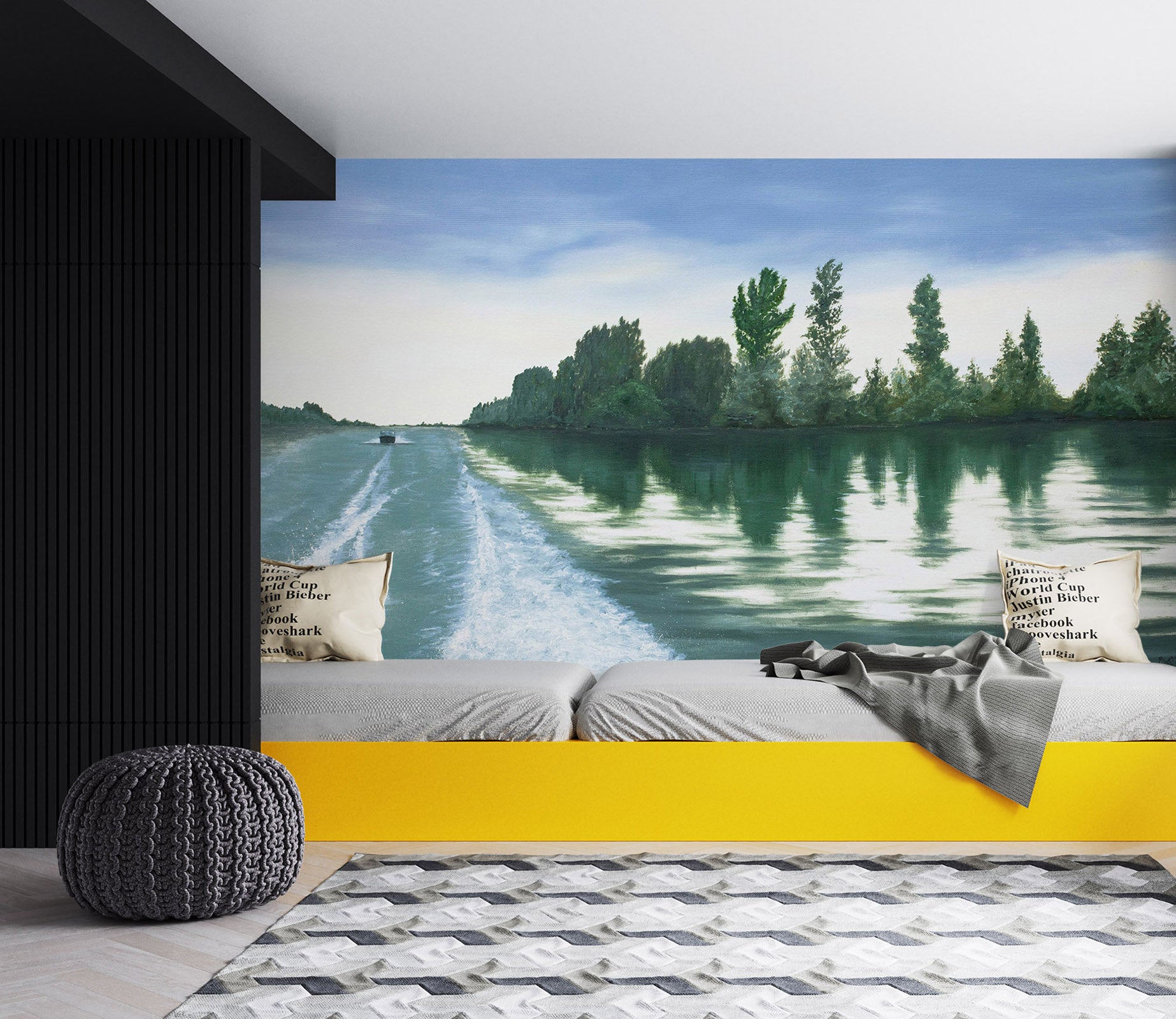 3D River Woods 1855 Marina Zotova Wall Mural Wall Murals