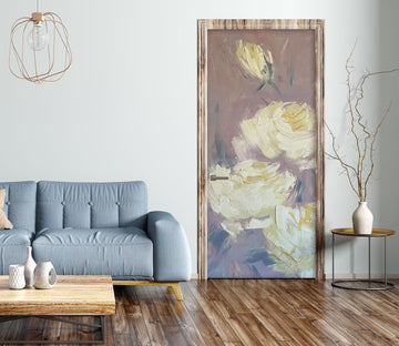 3D Yellow Rose 3080 Skromova Marina Door Mural