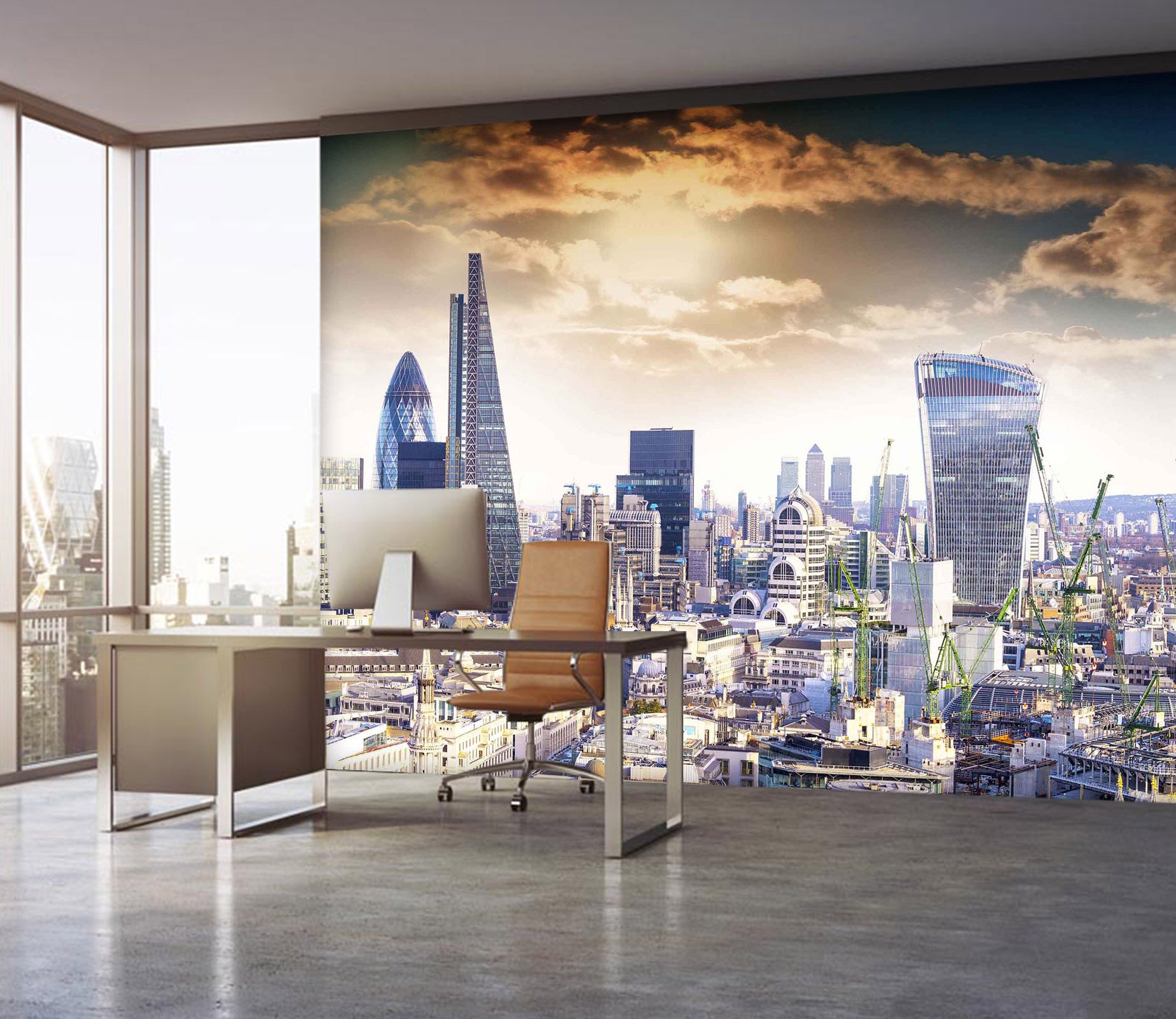 3D City Building 069 Wall Murals