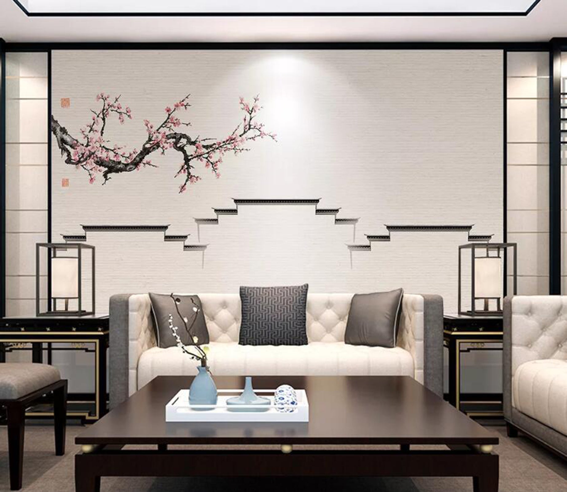 3D Plum Blossom WC52 Wall Murals Wallpaper AJ Wallpaper 2 