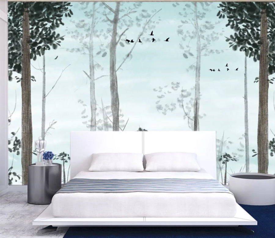 3D Woods Bird WC1119 Wall Murals