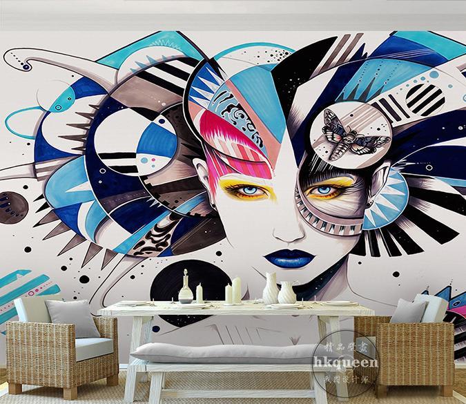 3D Painted Lady Avatar 514 Wall Murals Wallpaper AJ Wallpaper 2 