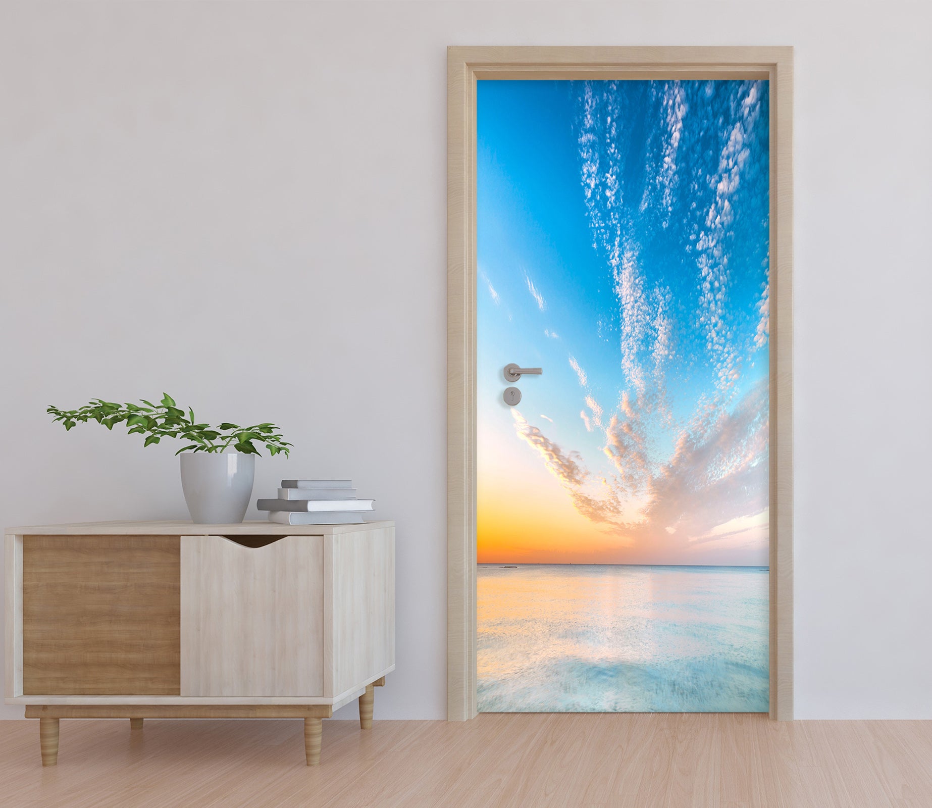 3D Sky Sea 101162 Assaf Frank Door Mural