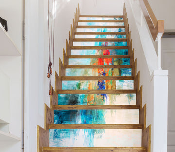 3D Colorful Texture 104181 Michael Tienhaara Stair Risers