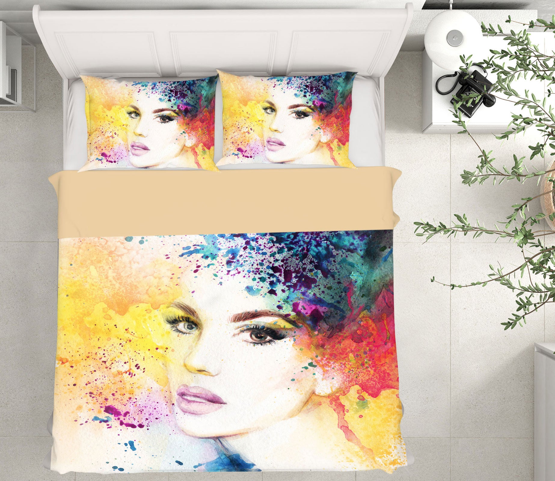 3D Hair Accessory Woman 033 Bed Pillowcases Quilt