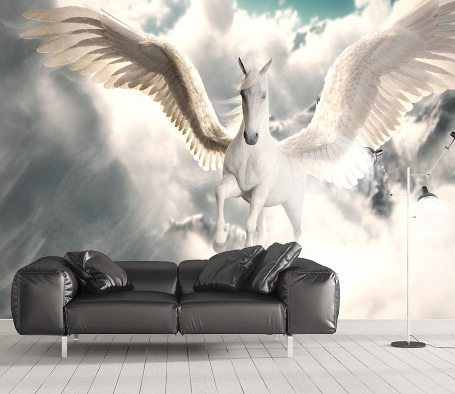 3D Wing Horse 2103 Wall Murals