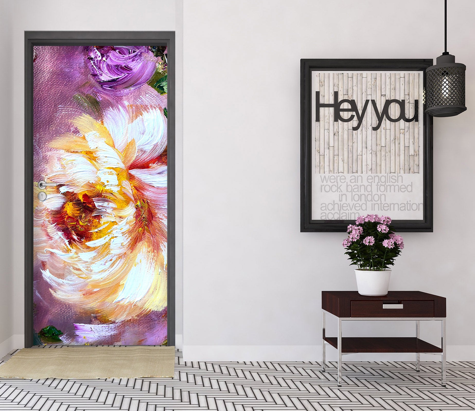 3D Flower Style 3196 Skromova Marina Door Mural