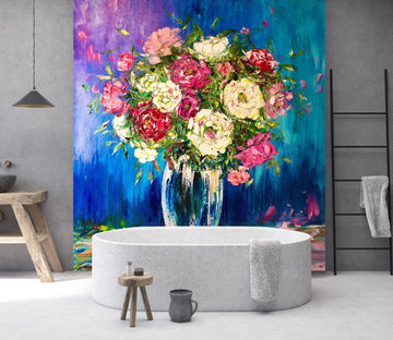 3D Colorful Flower Vase 228 Skromova Marina Wall Mural Wall Murals