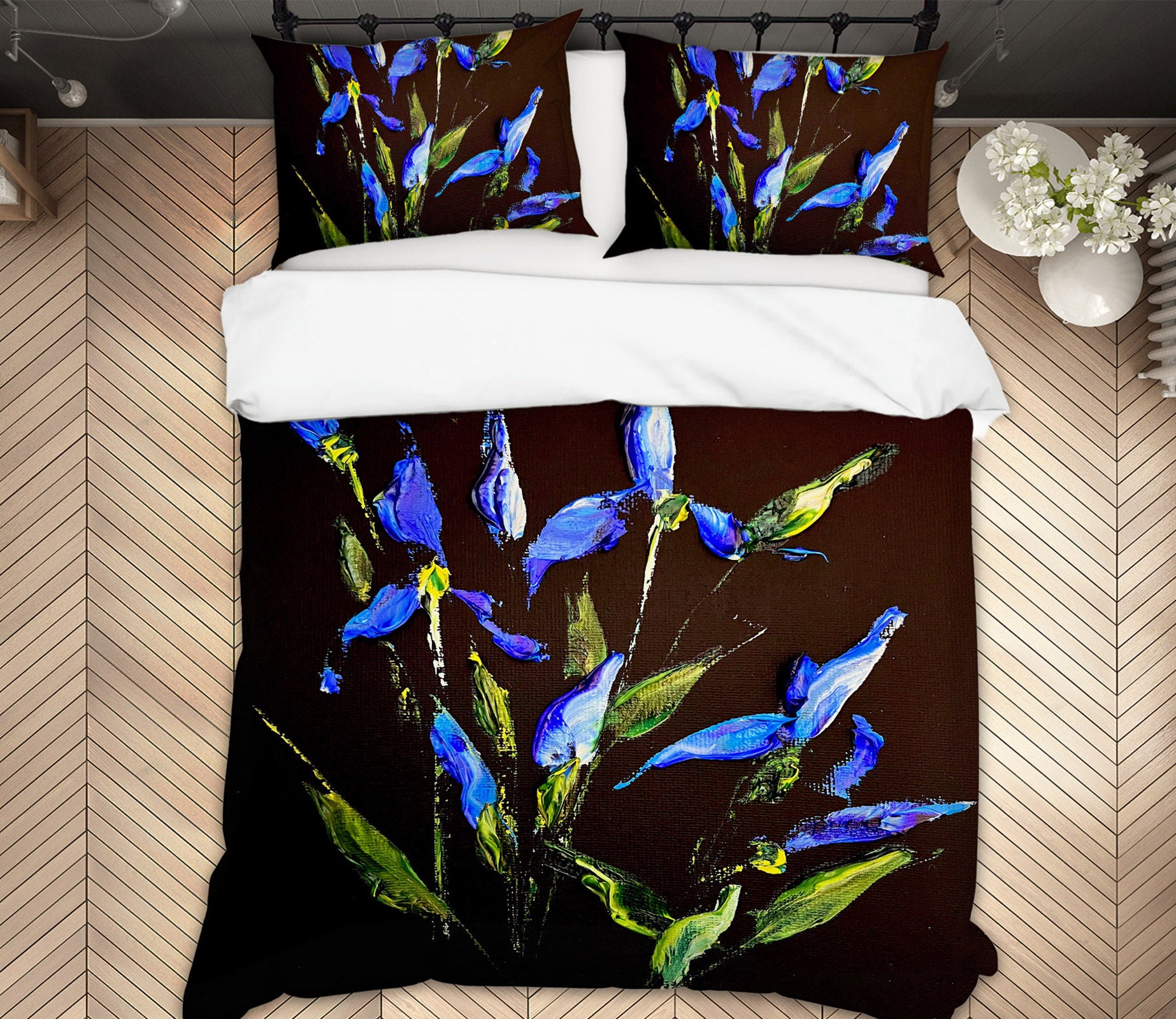 3D Blue Flower 3798 Skromova Marina Bedding Bed Pillowcases Quilt Cover Duvet Cover