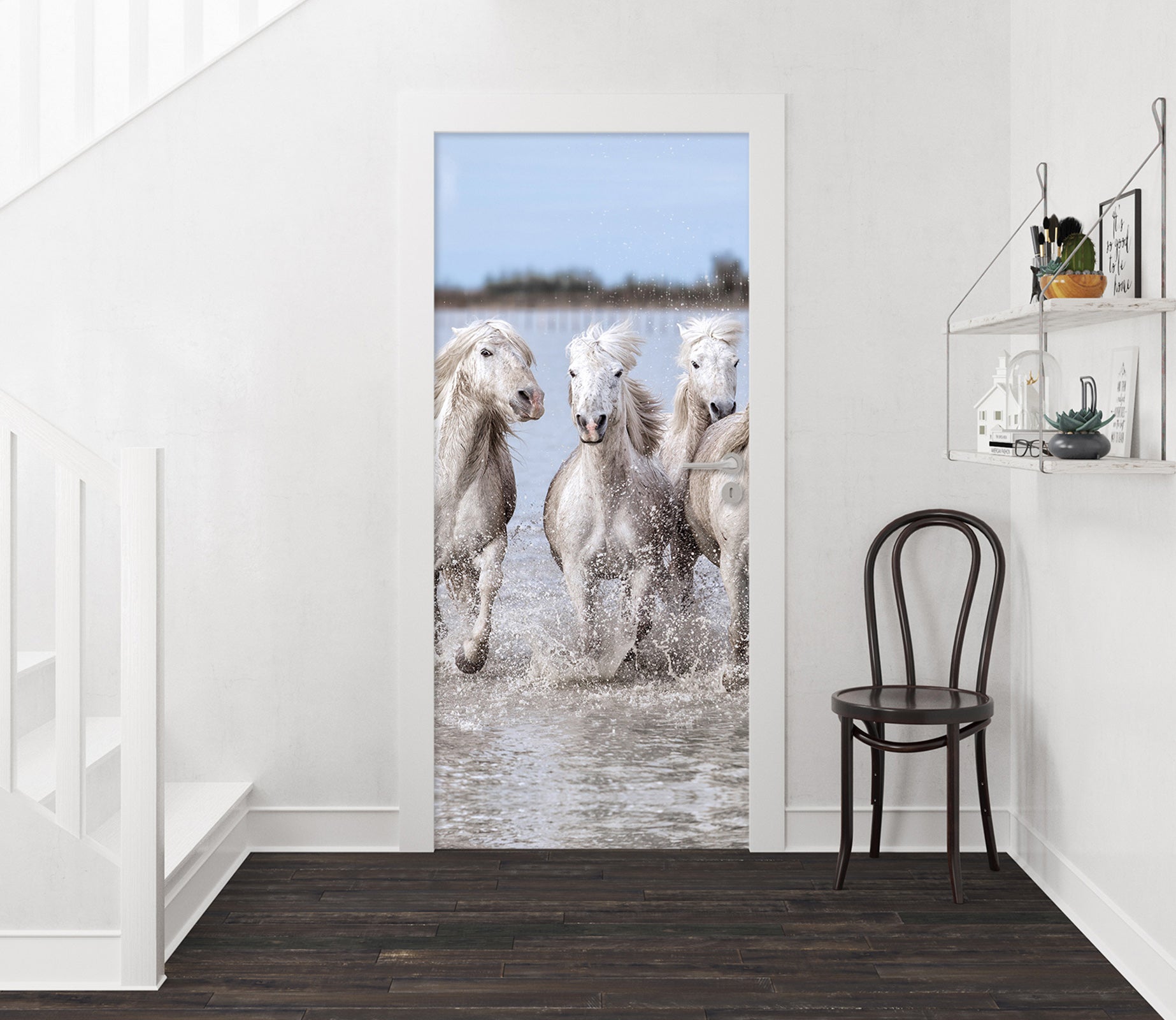 3D Horse Herd 11479 Marco Carmassi Door Mural