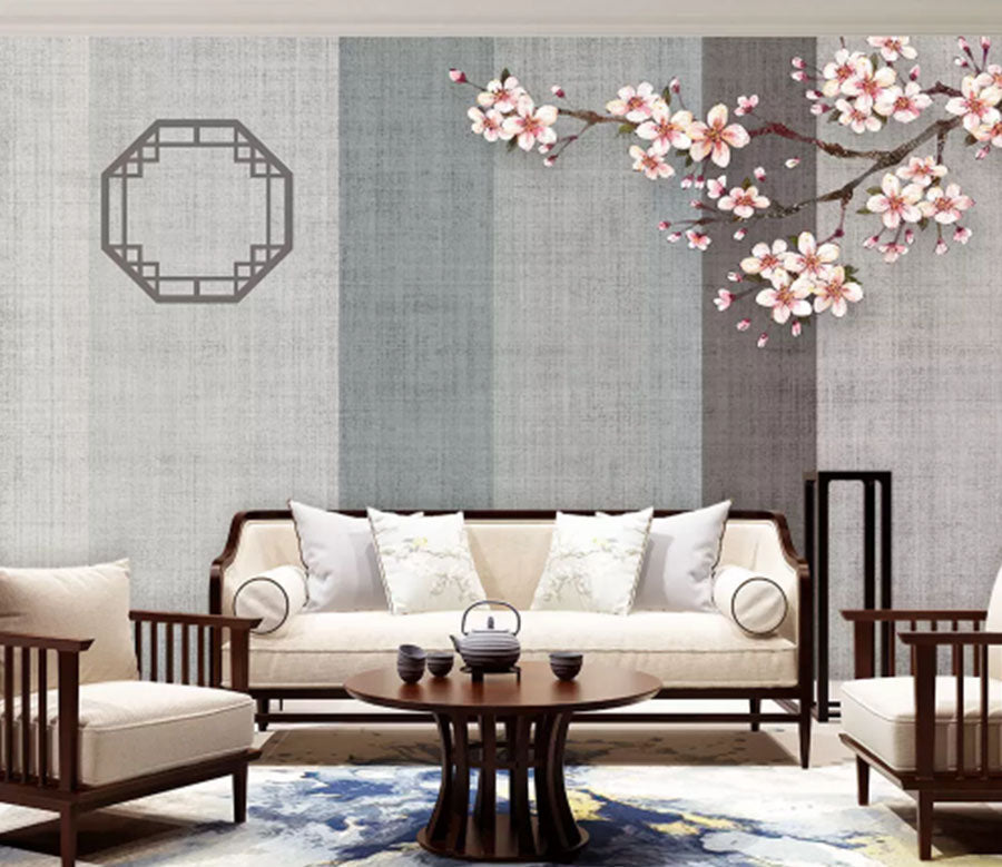 3D Plum Blossom 2163 Wall Murals