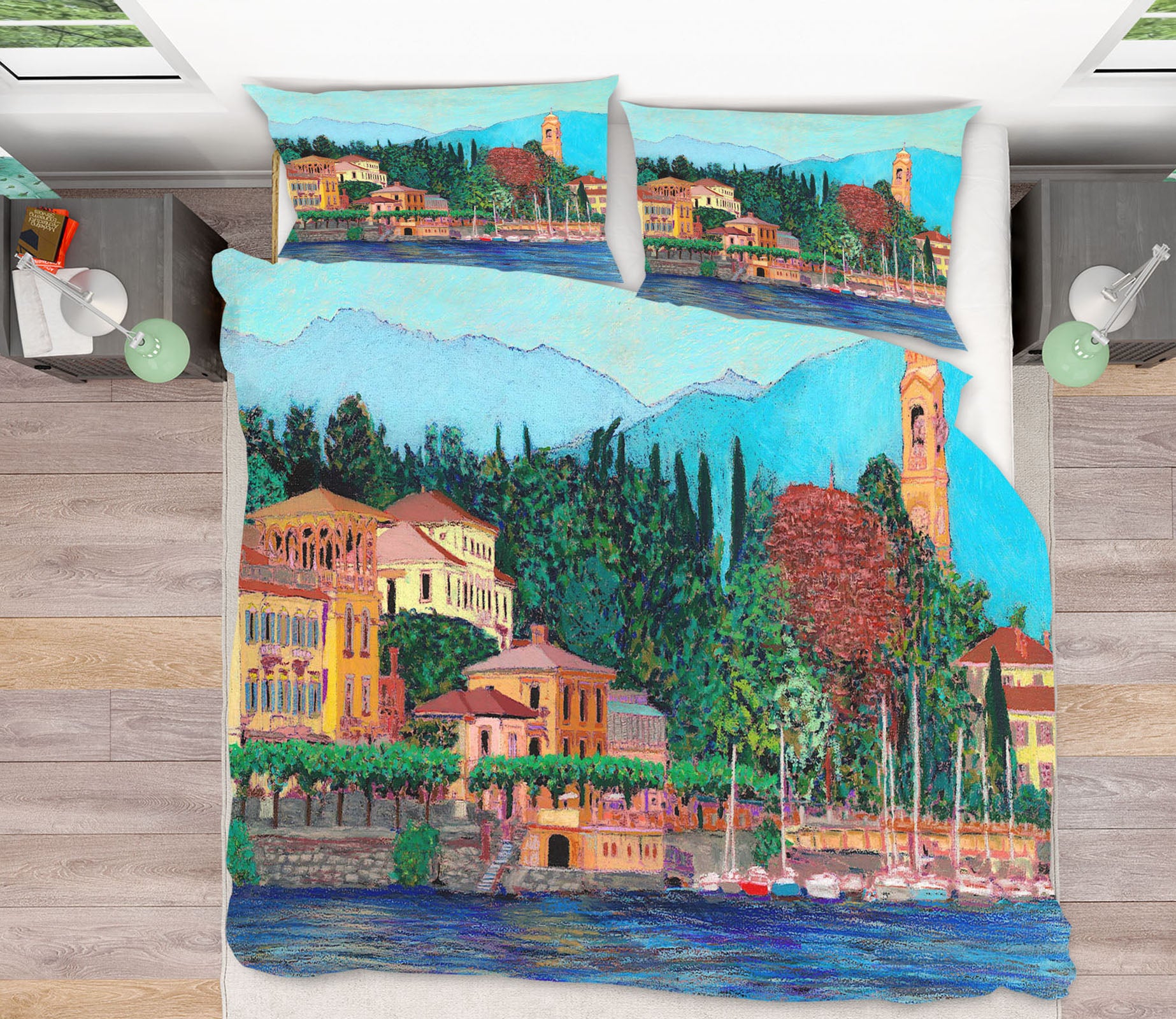 3D Lake Tower 1167 Allan P. Friedlander Bedding Bed Pillowcases Quilt