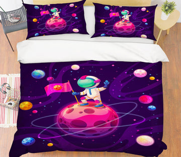 3D Planet Astronaut 67030 Bed Pillowcases Quilt