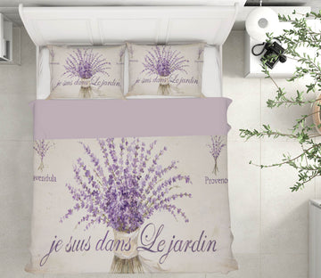 3D French Lavender 108 Debi Coules Bedding Bed Pillowcases Quilt