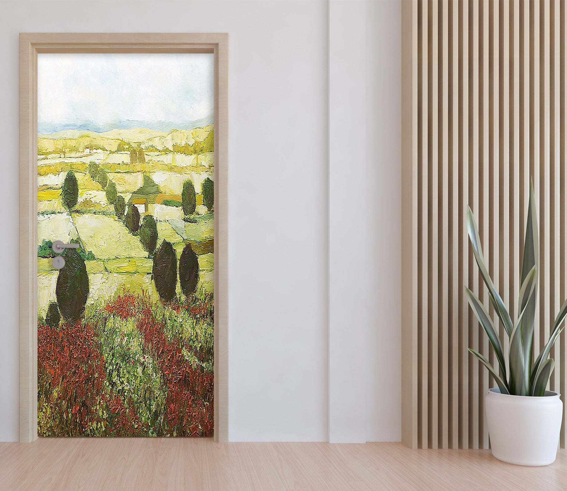 3D Flower Bush Field 9304 Allan P. Friedlander Door Mural