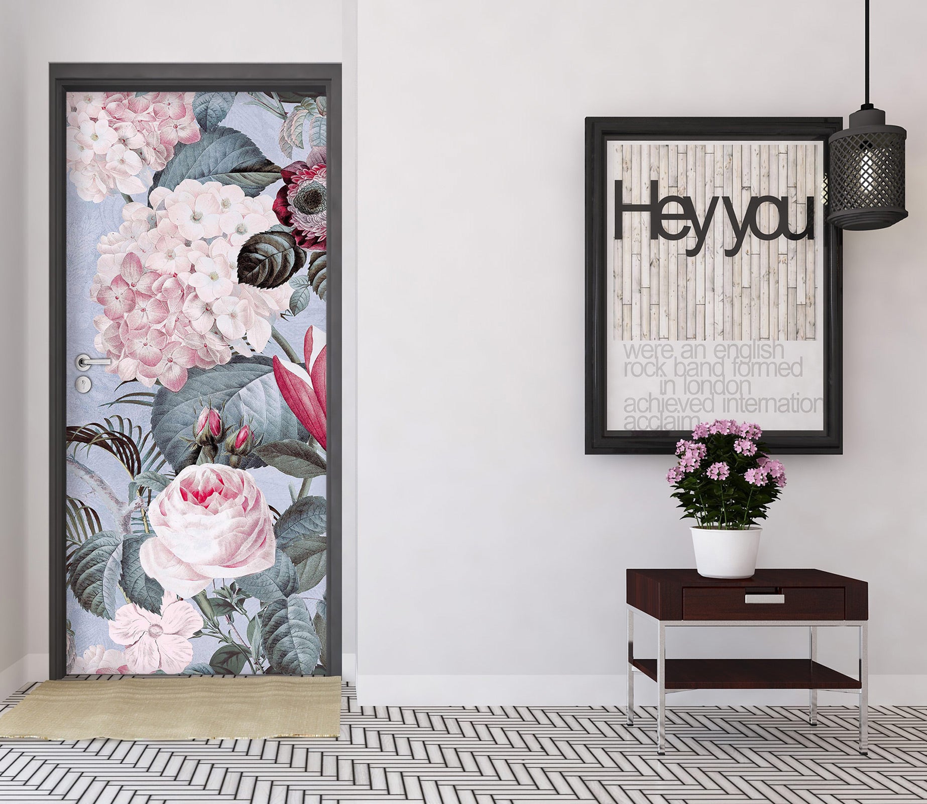 3D Rose Clump 11907 Andrea Haase Door Mural