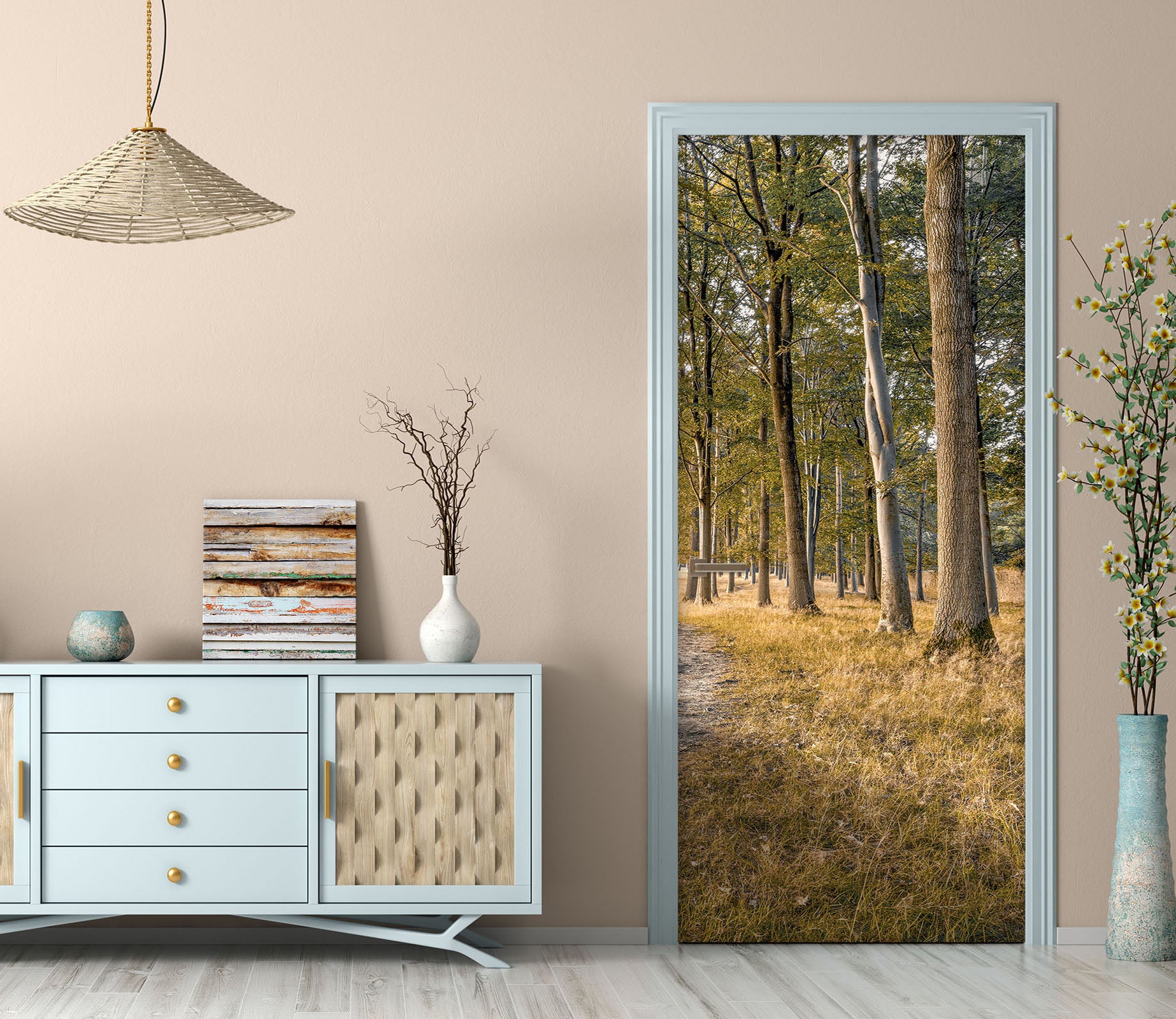 3D Meadow Woods 101228 Assaf Frank Door Mural