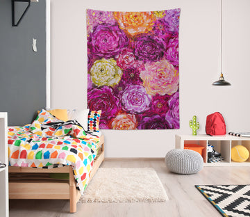 3D Purple Rose 3687 Skromova Marina Tapestry Hanging Cloth Hang