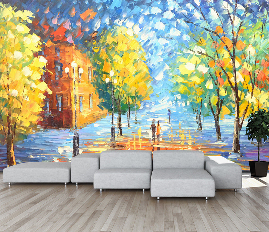 3D Painted Tree WC077 Wall Murals