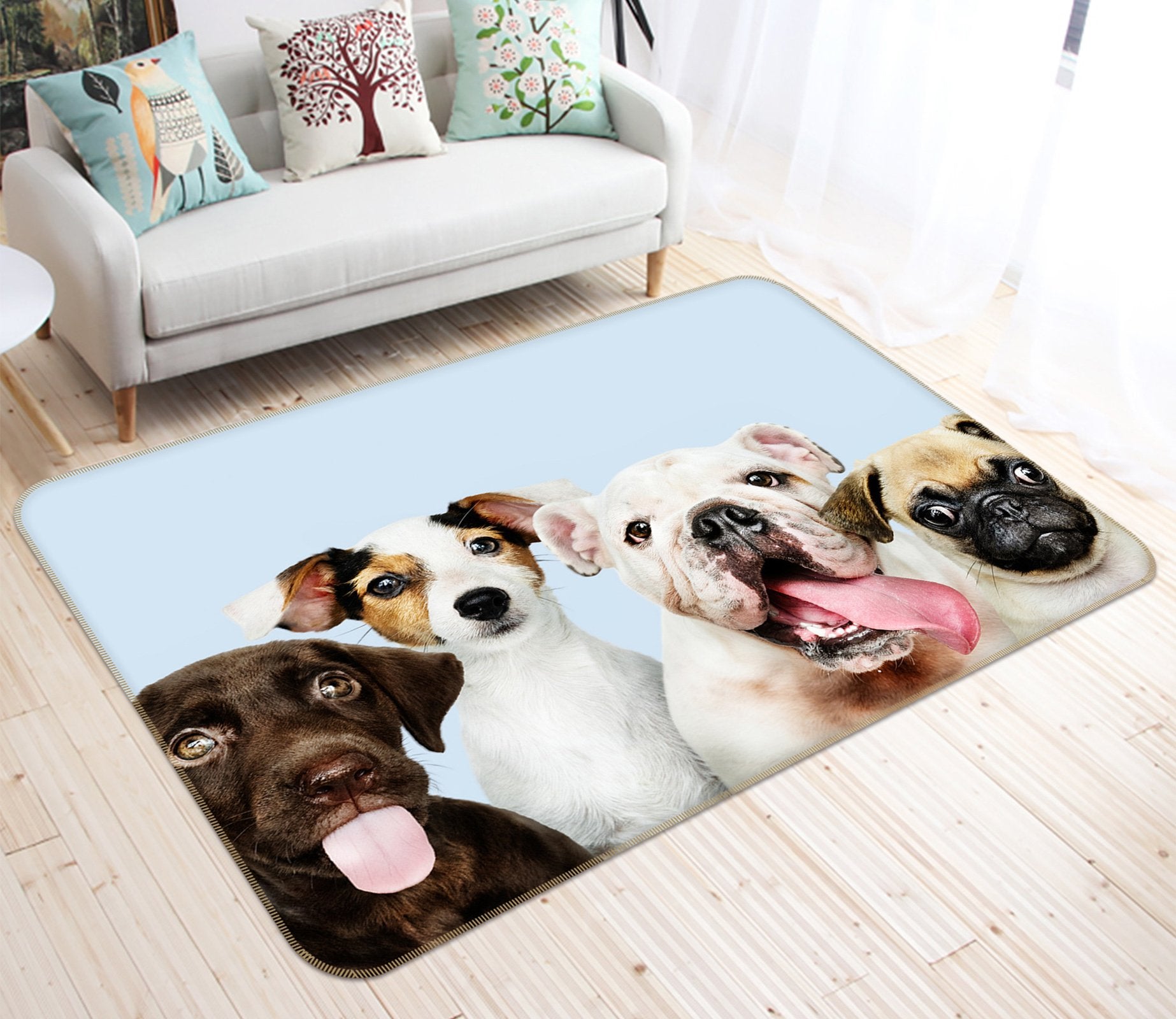 3D Cute Puppy 212 Animal Non Slip Rug Mat Mat AJ Creativity Home 