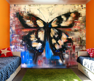 3D Vintage Painted Butterfly 235 Skromova Marina Wall Mural Wall Murals