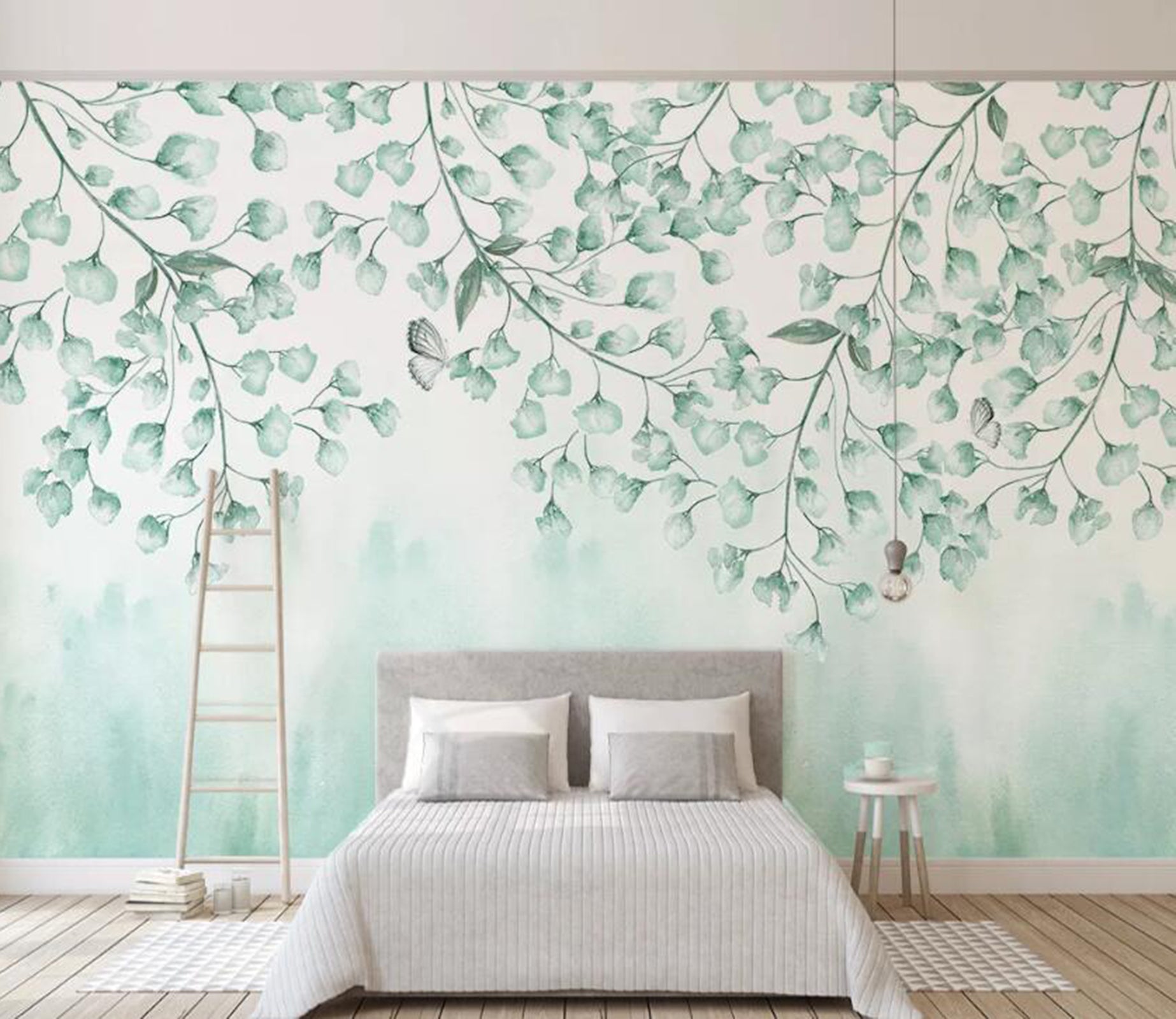 3D Green Leaf WC86 Wall Murals Wallpaper AJ Wallpaper 2 