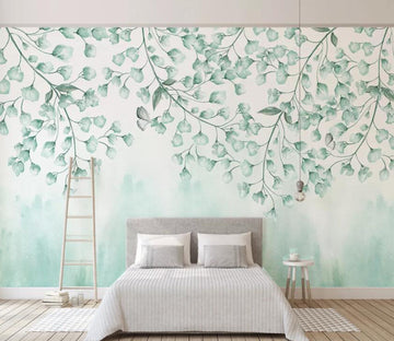 3D Green Leaf WC86 Wall Murals Wallpaper AJ Wallpaper 2 