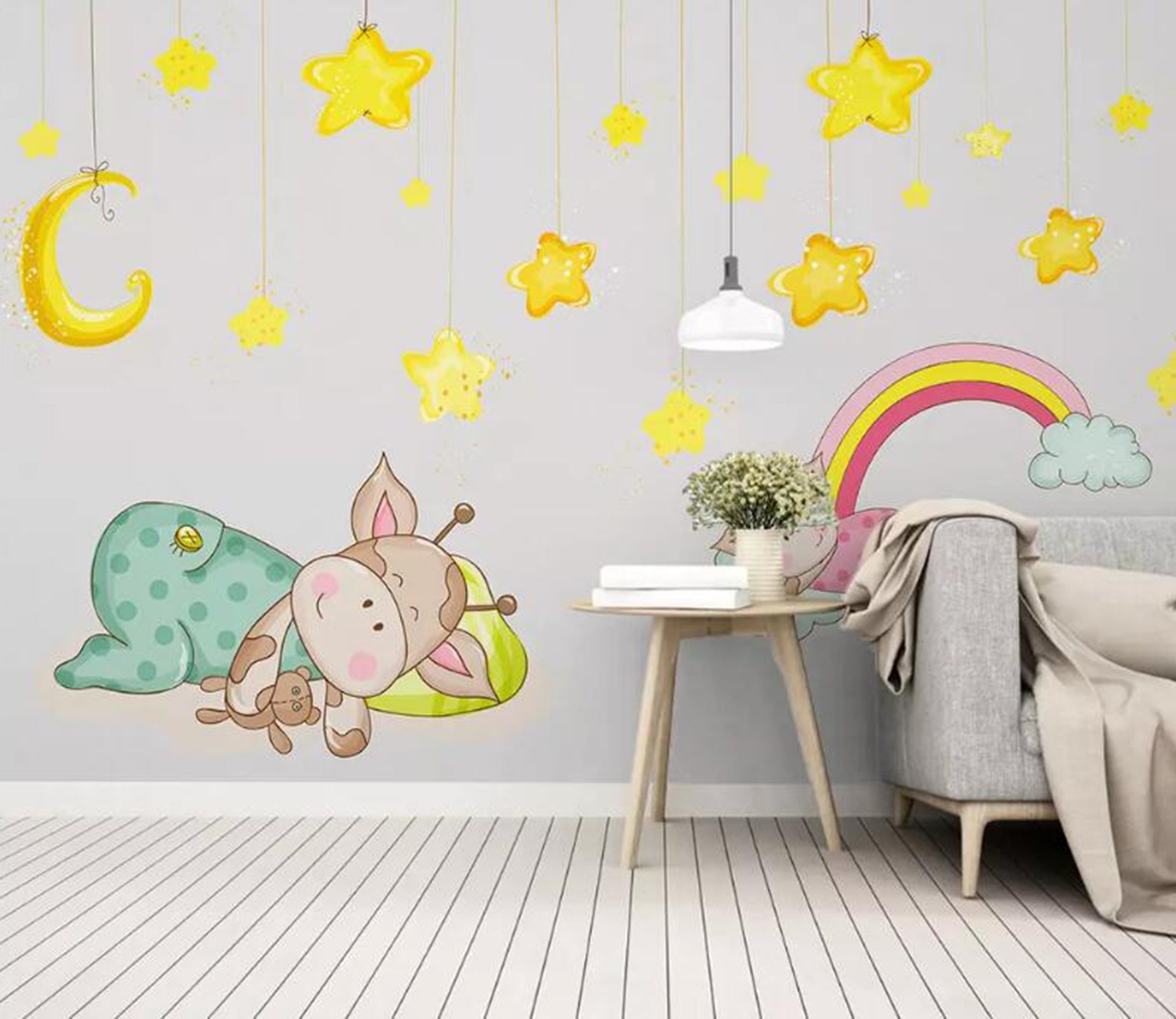 3D Cute Cow WG02 Wall Murals Wallpaper AJ Wallpaper 2 