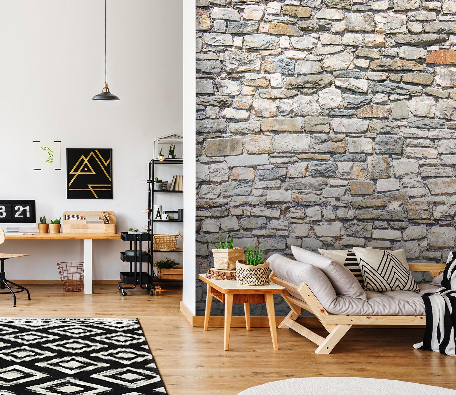 3D Irregular Stone Wall 37 Wall Murals