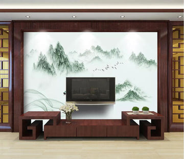 3D Green Mountain Peak WC38 Wall Murals Wallpaper AJ Wallpaper 2 