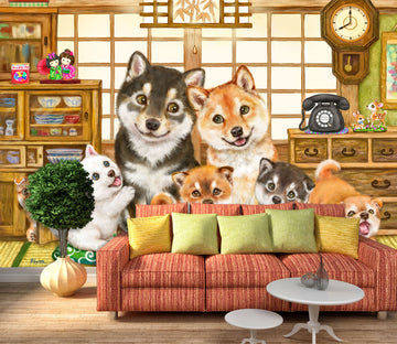 3D Cute Dog 5546 Kayomi Harai Wall Mural Wall Murals