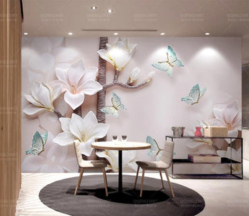 3D Blossom Butterfly WG699 Wall Murals