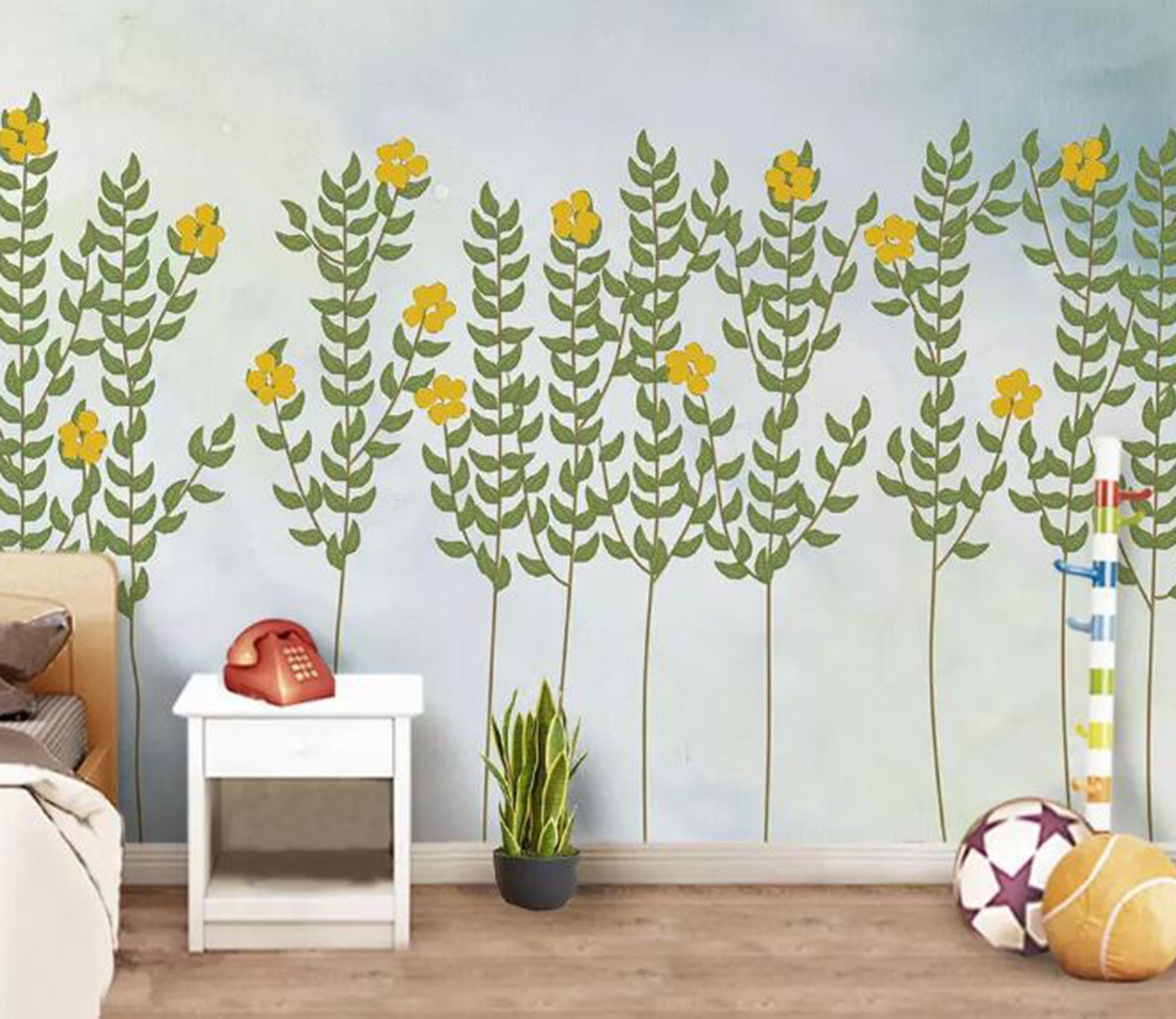 3D Green Leaf WG92 Wall Murals Wallpaper AJ Wallpaper 2 